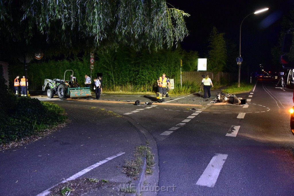 VU Krad Klein Traktor Koeln Hahnwald Bonner Landstr Unter den Birken P088.JPG - Miklos Laubert